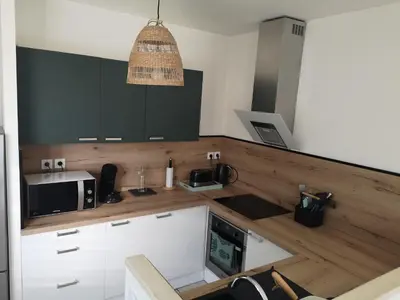 Cuisine ou kitchenette dans l'établissement Casa Papidou, Charmante Maison au calme