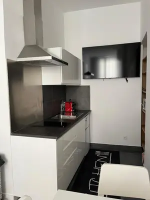 Cuisine ou kitchenette dans l'établissement Joli T2 en plein centre-ville de Lyon