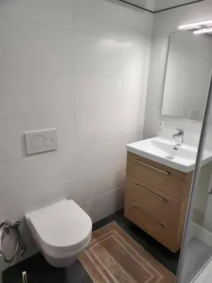 Salle de bains dans l'établissement Joli T2 en plein centre-ville de Lyon