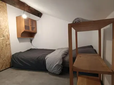 Un ou plusieurs lits dans un hébergement de l'établissement Loft ViaRhôna, Grand loft en Centre-Ville