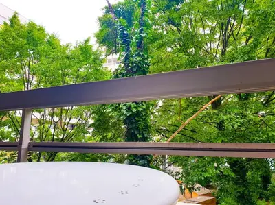 Balcon ou terrasse dans l'établissement ''Le Verlaine'' T2 au cœur de l'agglomération Lyonnaise