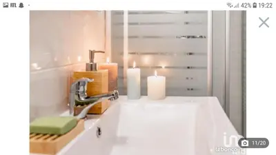 Un ou plusieurs lits dans un hébergement de l'établissement Studio cosy Lyon quai de Saône, centre ville