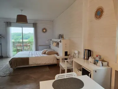 Un ou plusieurs lits dans un hébergement de l'établissement La Maison de Boyeux