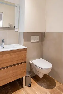 Salle de bains dans l'établissement Croix Paquet - Appartements à Lyon