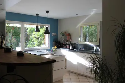 Cuisine ou kitchenette dans l'établissement A la belle étape