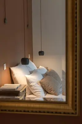 Un ou plusieurs lits dans un hébergement de l'établissement La Maison des Monts d'Or