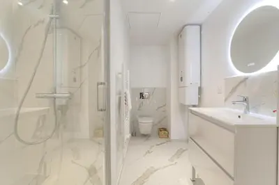 Salle de bains dans l'établissement Charmant et cosy en hypercentre