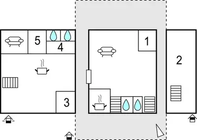 Plan de l'établissement Gorgeous Home In Francheville With Wifi