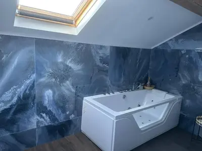 Salle de bains dans l'établissement Villa Jacqueline