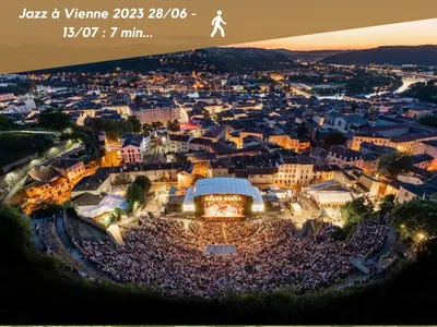 Vue générale sur Vienne ou vue de la ville depuis l'appartement
