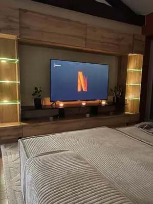 Télévision ou salle de divertissement dans l'établissement Appartement de charme 80m2
