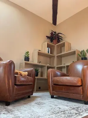 Coin salon dans l'établissement Appartement de charme 80m2
