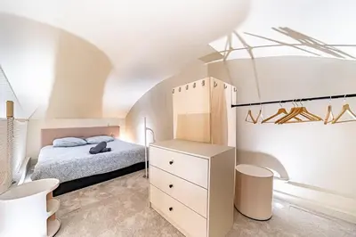 Un ou plusieurs lits dans un hébergement de l'établissement Le petit chazette -Appartement calme dans les pentes de la croix rousse