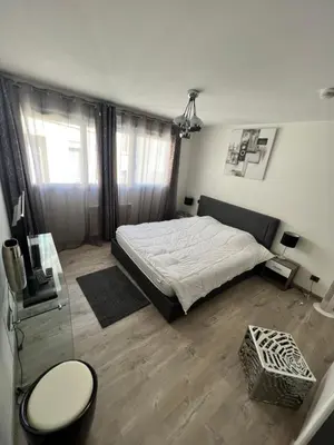 Un ou plusieurs lits dans un hébergement de l'établissement Superbe appartement plein centre de Lyon