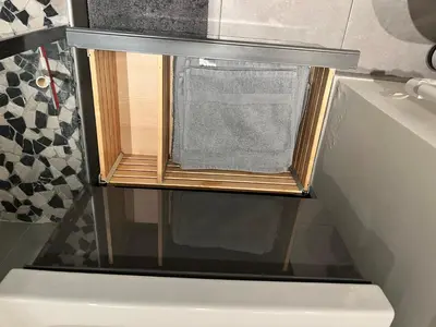 Salle de bains dans l'établissement Superbe appartement plein centre de Lyon