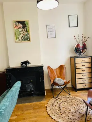 Coin salon dans l'établissement The Little Pierre - apartment Terreaux Croix Rousse