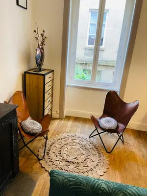 Coin salon dans l'établissement The Little Pierre - apartment Terreaux Croix Rousse