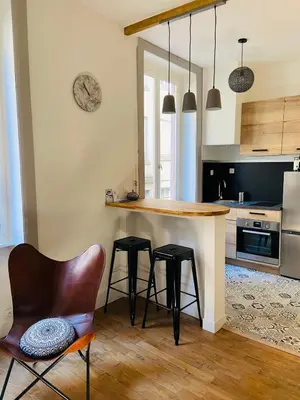 Cuisine ou kitchenette dans l'établissement The Little Pierre - apartment Terreaux Croix Rousse