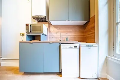 Cuisine ou kitchenette dans l'établissement Le Ilda - Charming appartment near perrache