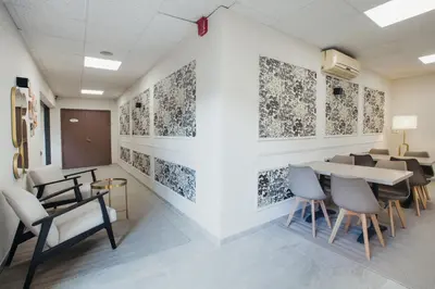 Coin salon dans l'établissement Gabhouse - Lyon Gerland - City Living Stay