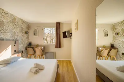 Un ou plusieurs lits dans un hébergement de l'établissement Gabhouse - Lyon Gerland - City Living Stay