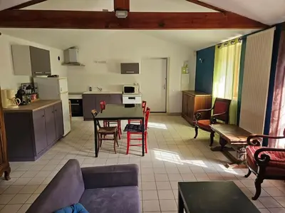 Cuisine ou kitchenette dans l'établissement Appartement Malleval Chez Jeanne