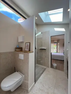 Salle de bains dans l'établissement La parenthèse