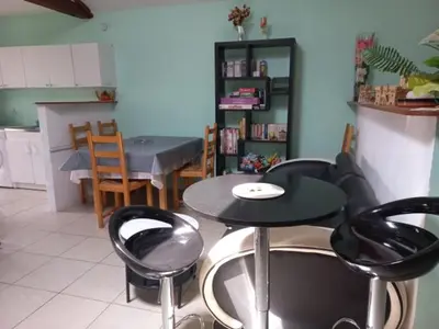 Cuisine ou kitchenette dans l'établissement Jacques et Paola Chanis