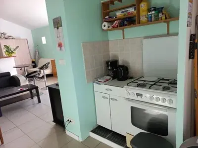 Cuisine ou kitchenette dans l'établissement Jacques et Paola Chanis