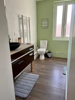 Salle de bains dans l'établissement De Tussenstop