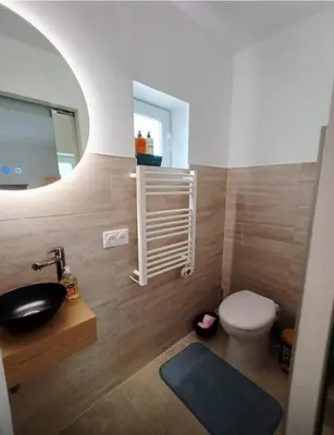 Salle de bains dans l'établissement De Tussenstop