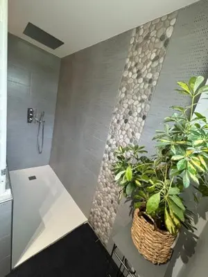 Salle de bains dans l'établissement Le Marais des Littes
