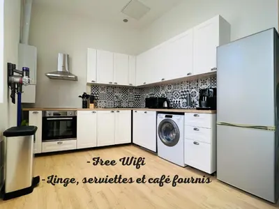 Cuisine ou kitchenette dans l'établissement Sun Mezzanine
