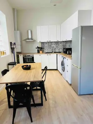 Cuisine ou kitchenette dans l'établissement Sun Mezzanine