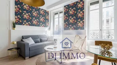 Coin salon dans l'établissement Appartements Lyon 3