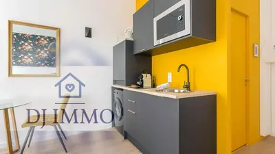 Cuisine ou kitchenette dans l'établissement Appartements Lyon 3