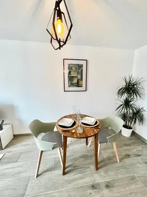 Coin salon dans l'établissement Le Ravello proche gare PARTDIEU
