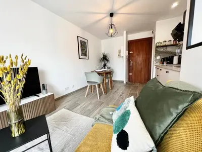 Cuisine ou kitchenette dans l'établissement Le Ravello proche gare PARTDIEU