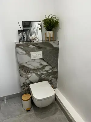 Salle de bains dans l'établissement Le Ravello proche gare PARTDIEU