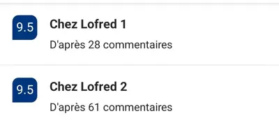 Plan de l'établissement Chez Lofred 1