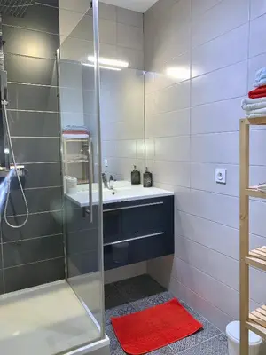Salle de bains dans l'établissement Appartement cosy