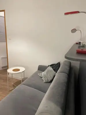 Coin salon dans l'établissement Cosy Studio 16m2