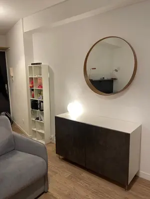 Coin salon dans l'établissement Cosy Studio 16m2