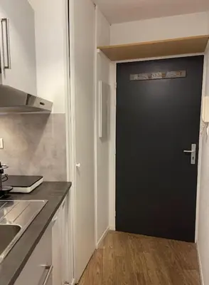 Cuisine ou kitchenette dans l'établissement Cosy Studio 16m2