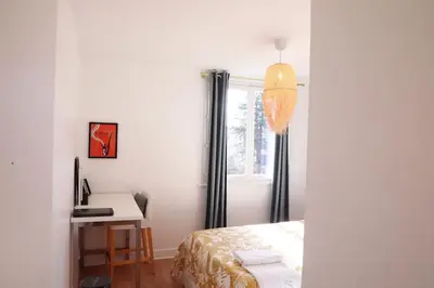 Un ou plusieurs lits dans un hébergement de l'établissement T3 Lyon 8 parc parilly-Eurexpo -9min en voiture-garage privé