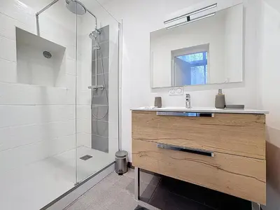Salle de bains dans l'établissement Appartement Cosy Saint-Chamond