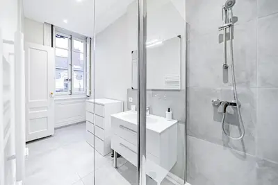 Salle de bains dans l'établissement Bellecour Prestige-Coeur de Lyon