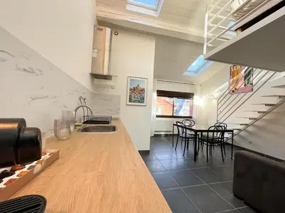 Cuisine ou kitchenette dans l'établissement Spring Palm - Appartement 4 personnes - Check in h24 & Wifi