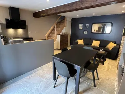 Cuisine ou kitchenette dans l'établissement Le petit nid du Vivier
