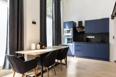 Cuisine ou kitchenette dans l'établissement DIFY Mazenod - Prefecture
